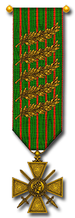 Croix de guerre 14-18 avec 5 palmes