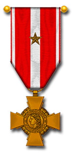Croix de la valeur militaire avec étoile de bronze